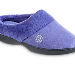 Isotoner® Mixed Microterry Hoodback Clog Slippers